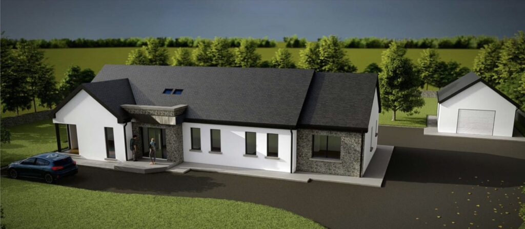 3d design concept of residential building by architect in westmeath